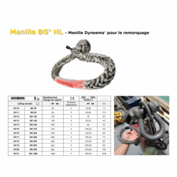Manille Dyneema pour le treuillage | Manille BG HL