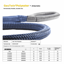 Polyester mooring rope, GeoTwin® Gleistein™ | Nodusfactory-Industry