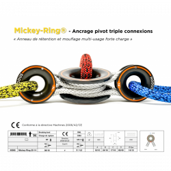 Triple-connection pivot anchor - Mickey-Ring® 3D | Nodusfactory-Industry