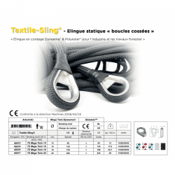 Dyneema® rope sling with knotted loops | Textile Sling®
