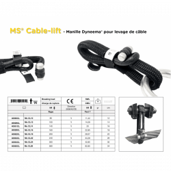 Ms® Cable-lift flexible shackle