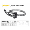 Adjustable Textile Shackle T-close K® | Dyneema® SK78 | Nodus Factory Industry