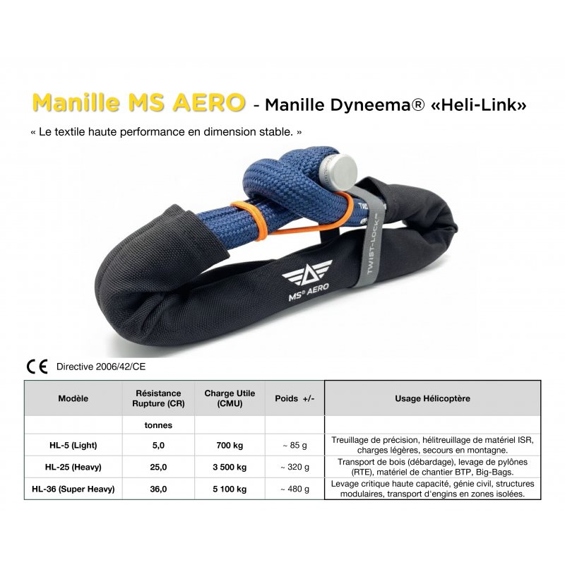 MS® Aero Heli-Link Shackle | Heliporting & Critical Lifting
