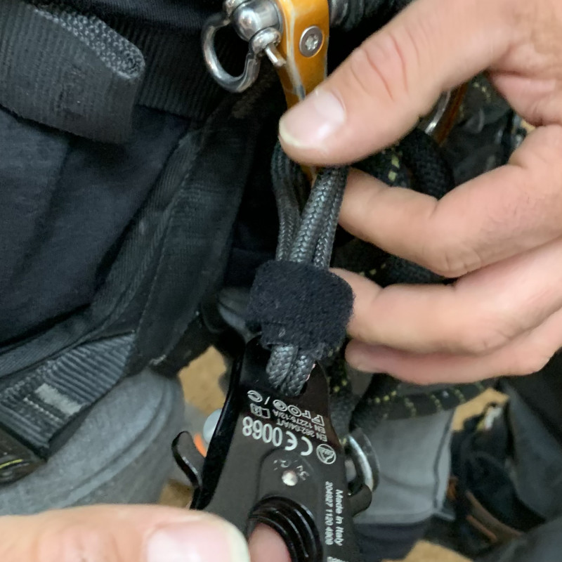 Openable textile anchor EN795-B, snap hook MTS® | Nodusfactory