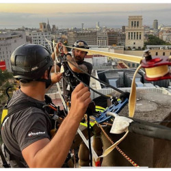 Openable textile anchor EN795-B, snap hook MTS® | Nodusfactory-Industry